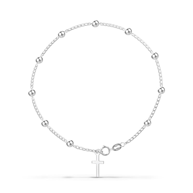 Made in Italy Sterling Silver Rosary Bracelet
