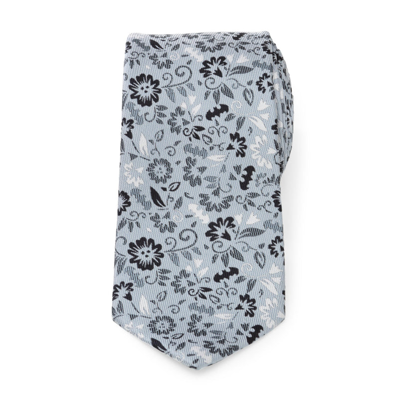 DC Batman Patterned Floral Blue Men's Tie