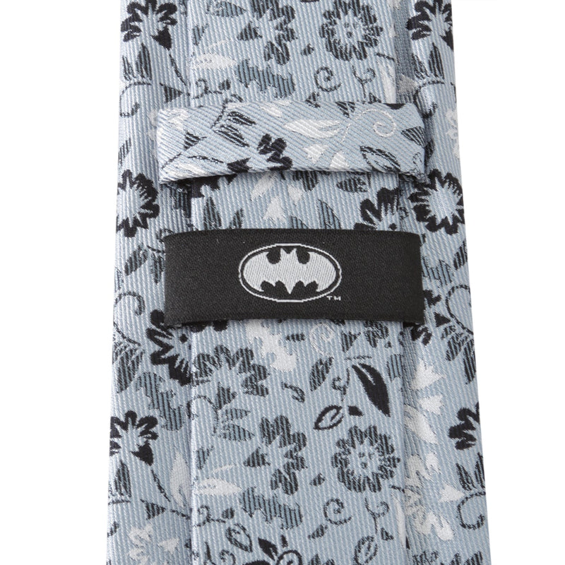 DC Batman Patterned Floral Blue Men's Tie