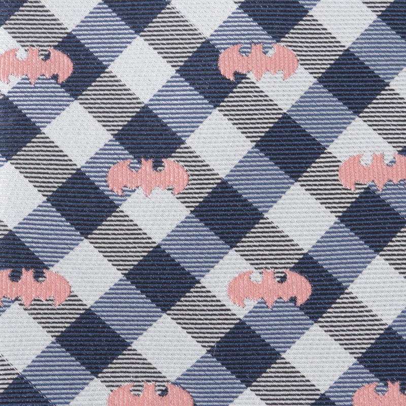 DC Batman Plaid Navy Men's Tie