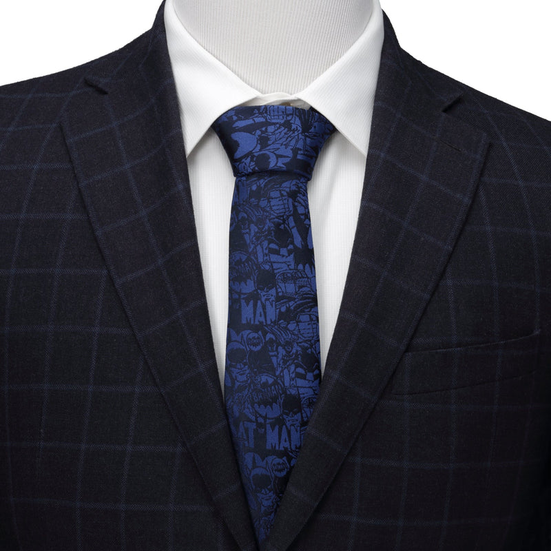 DC Batman Comic Blue Tie
