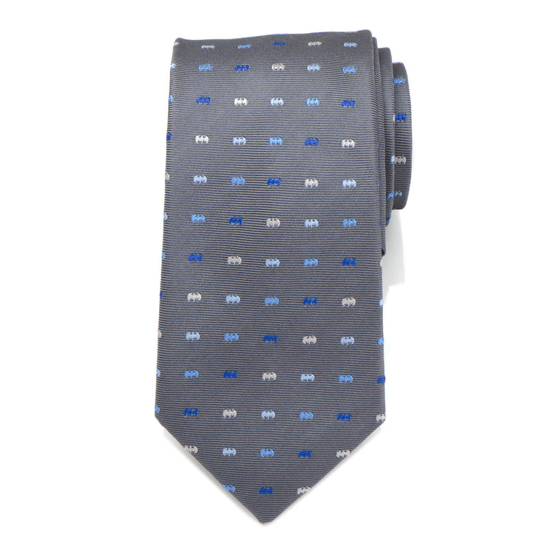 DC Batman Icon Gray Mens Tie