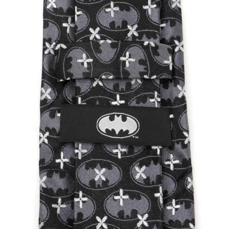 DC Batman Cross Black Silk Men's Tie