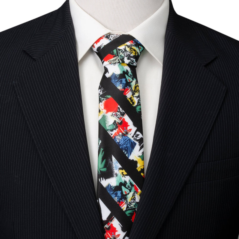 DC Batman Chaos Stripe Men's Tie