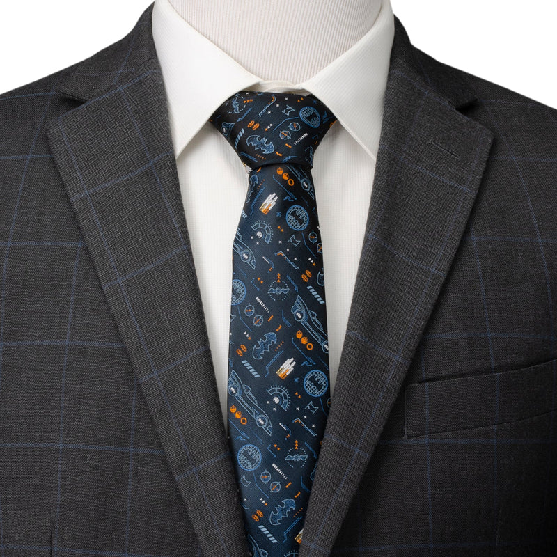 DC Batman Batmobile Black Men's Tie