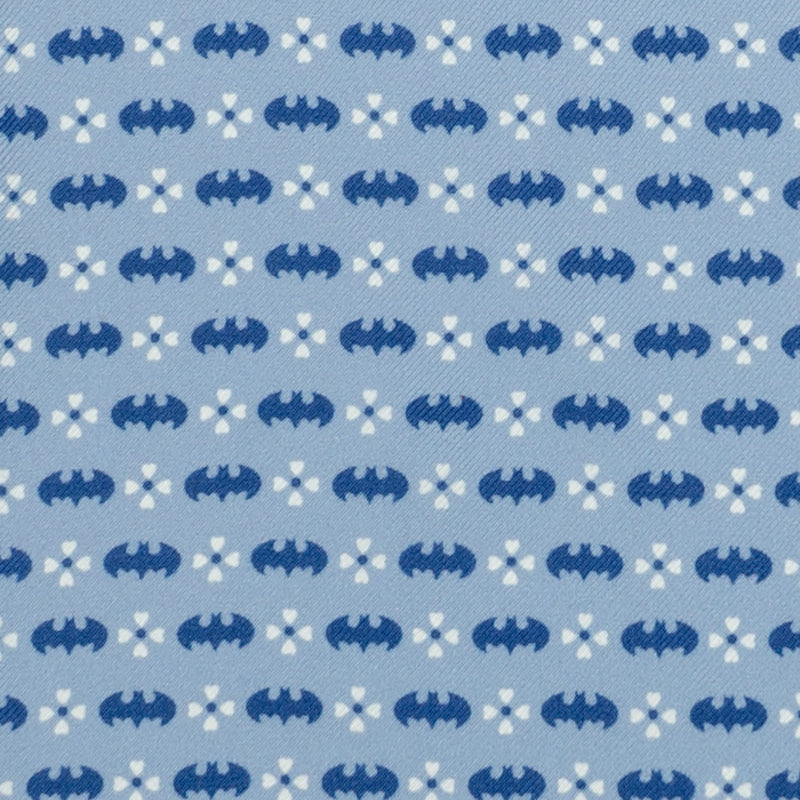 DC Batman Multi Motif Blue Pocket Square