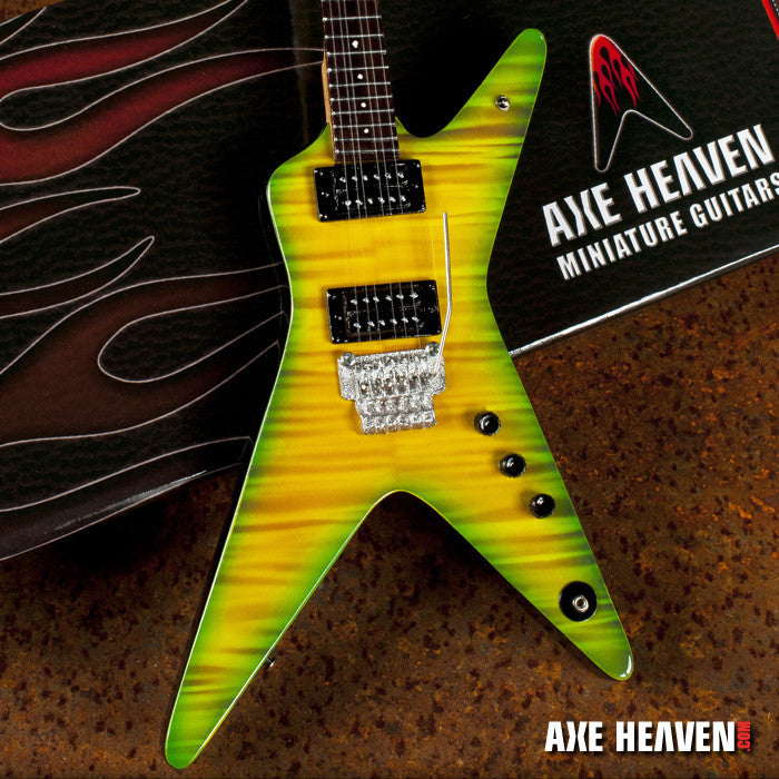 Licensed Dimebag Darrell Signature Slime Dime Miniature Guitar Replica