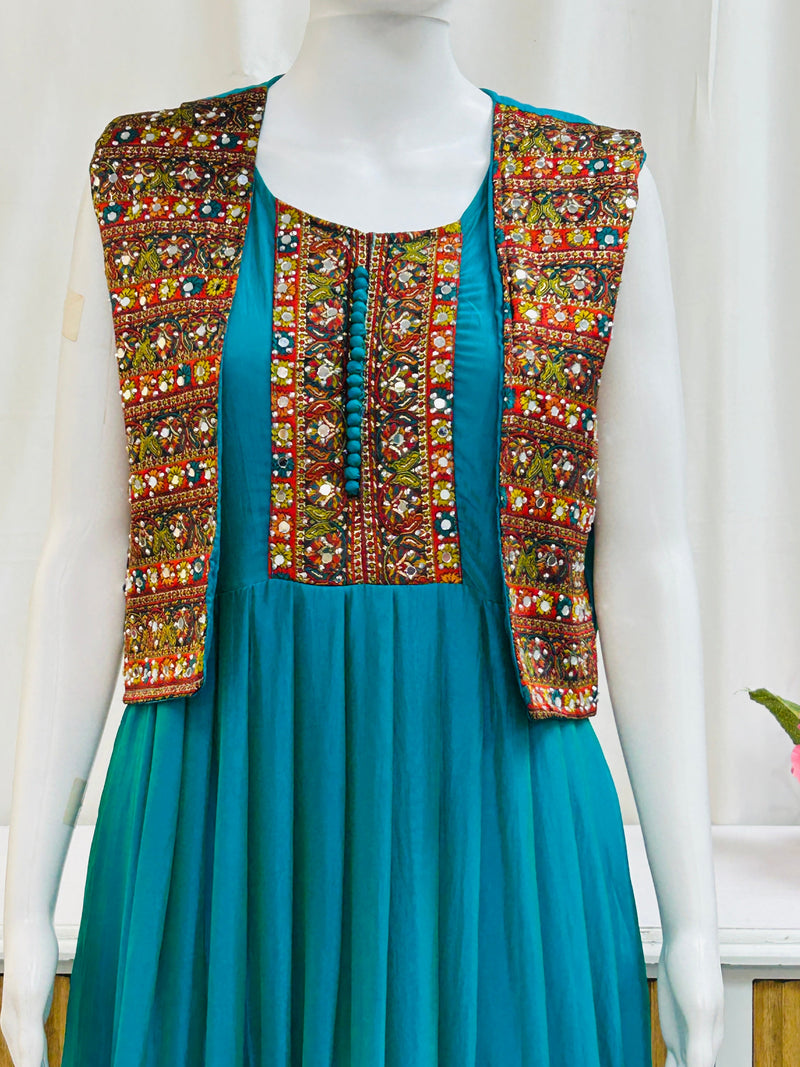 Silk long kurti