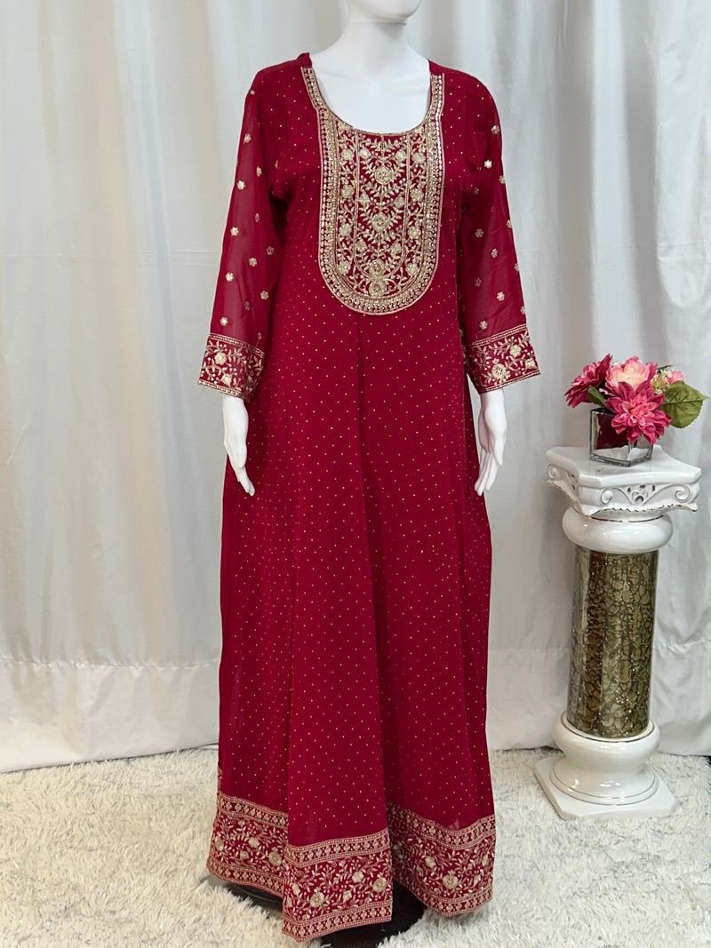 Georgette long gown