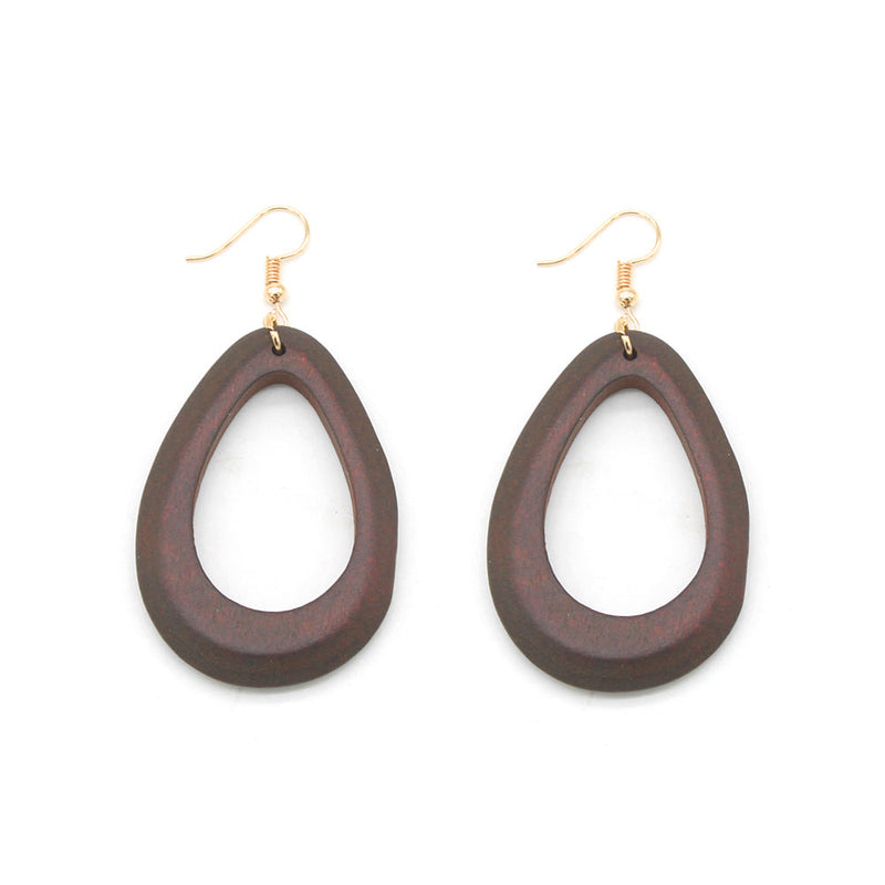 Wood Cut-Out Earring