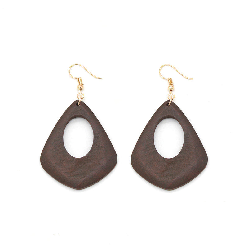 Wood Cut-Out Earring