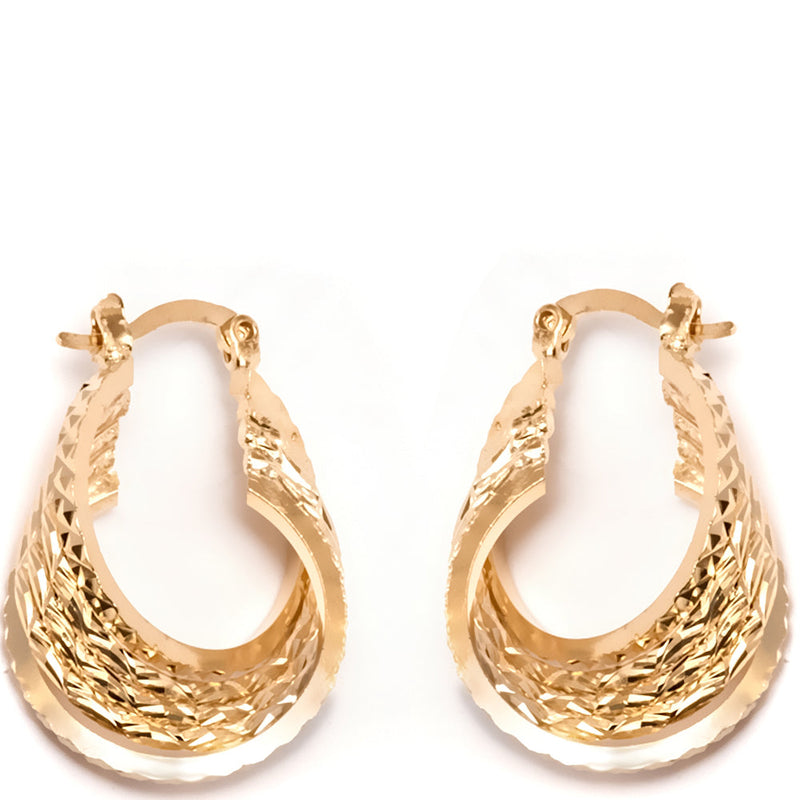 18K Gold Filled Hoop Earrings