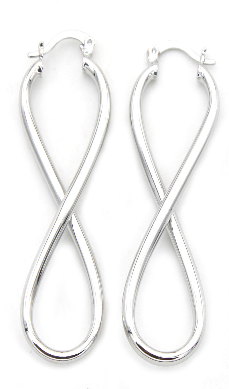Infinity Figure 8 Drop Earrings in 18K Gold