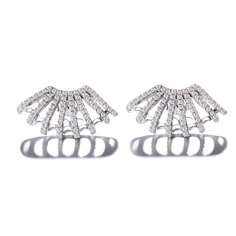 18k Gold Cuff with Genuine Crystal