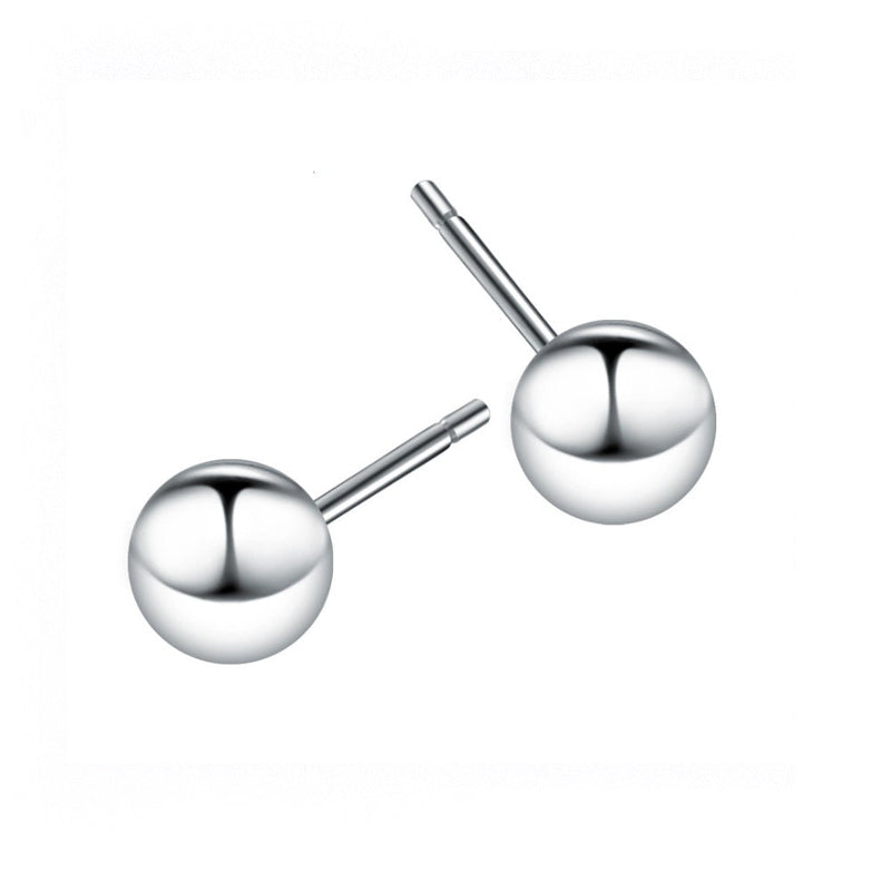 Amy and Annette 14K Gold Ball Stud Earrings