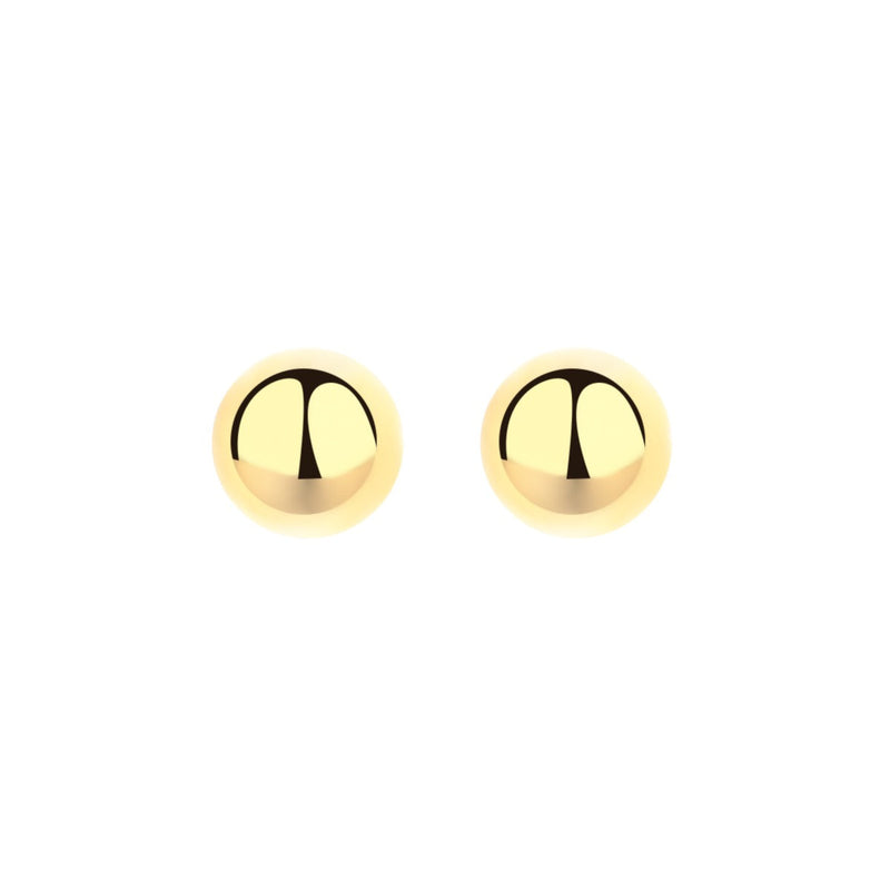 Amy and Annette 14K Gold Ball Stud Earrings