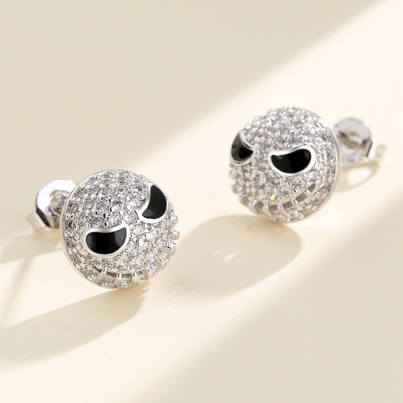 Sterling Silver Night Before Christmas Earrings with crystals