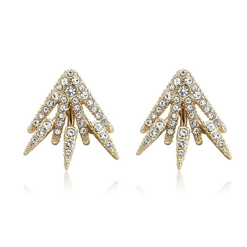 18K Gold Centauri Ear Jackets with crystals from Swarovski