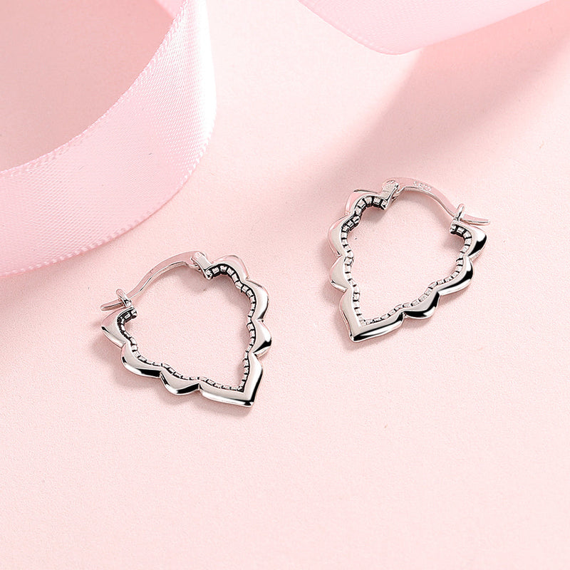 Sterling Silver Casablanca Hoops