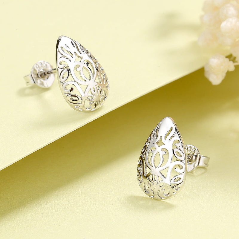 Sterling Silver Artisan filigree Boho Earrings