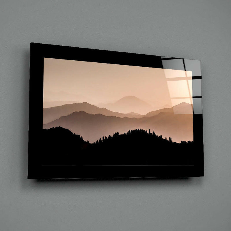 Foggy Horizons Glass Wall Art