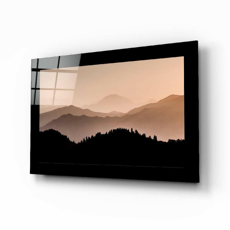 Foggy Horizons Glass Wall Art