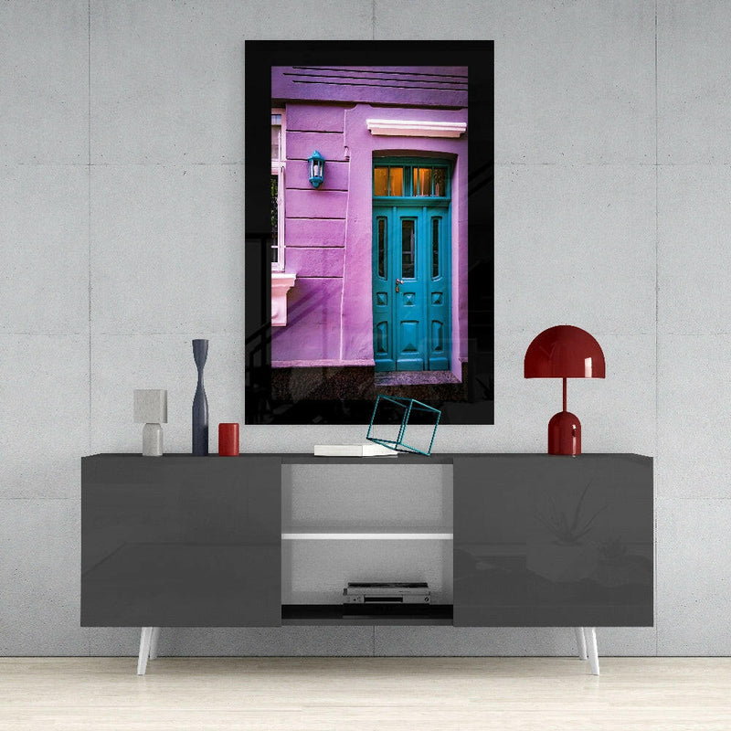 Colorful Building Glass Wall Art