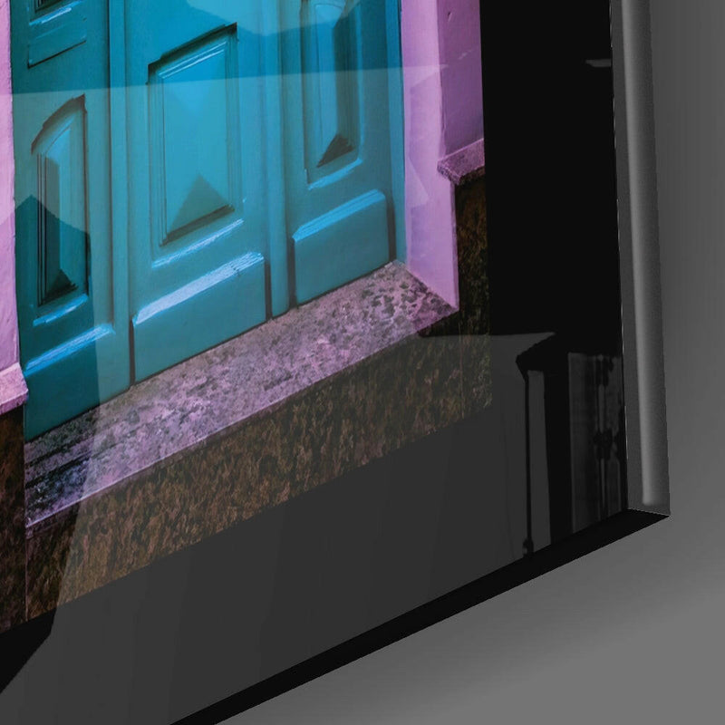 Colorful Building Glass Wall Art