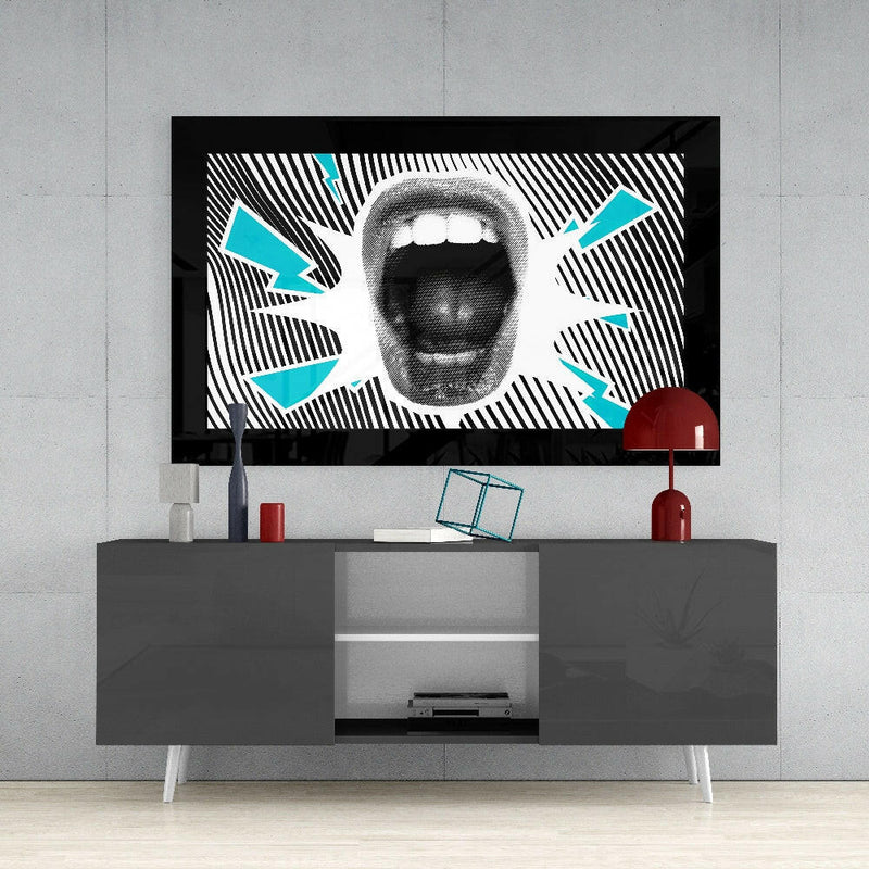 Scream Glass Wall Art
