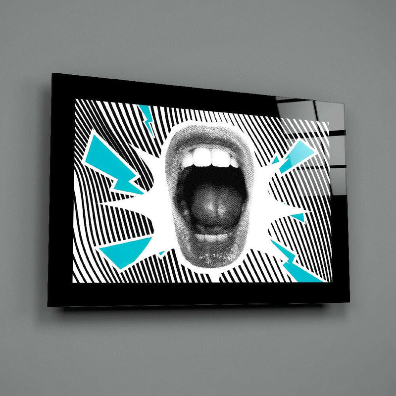 Scream Glass Wall Art