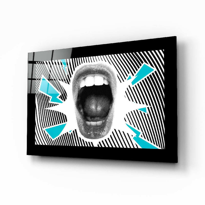 Scream Glass Wall Art