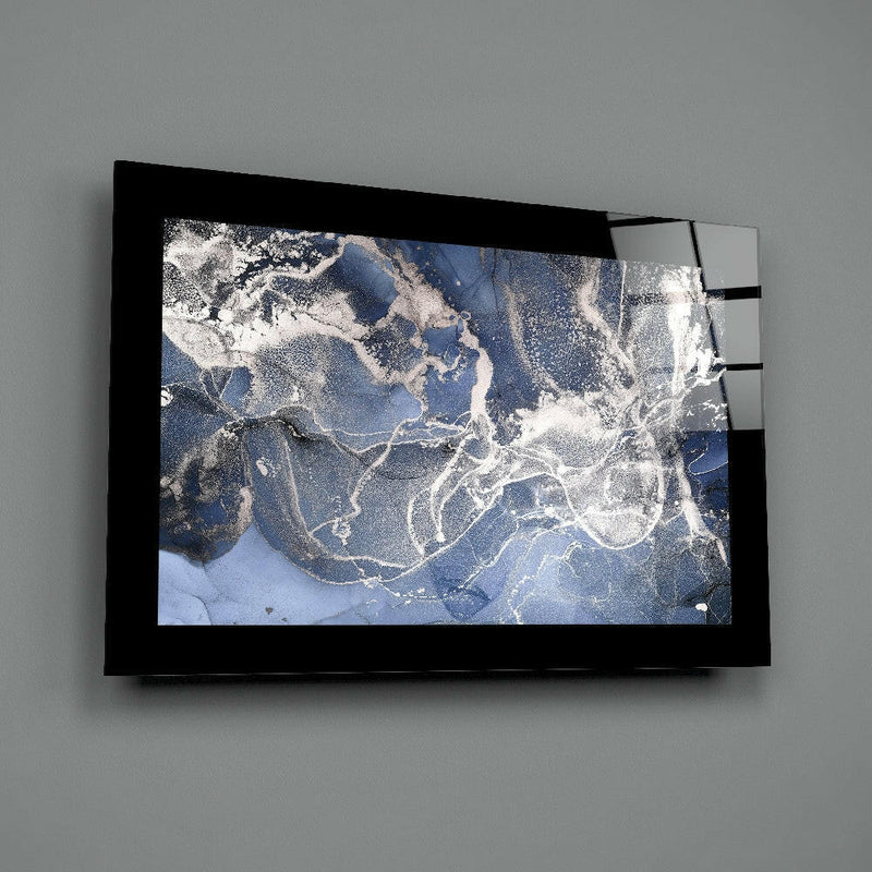 Blue Quartz Glass Wall Art