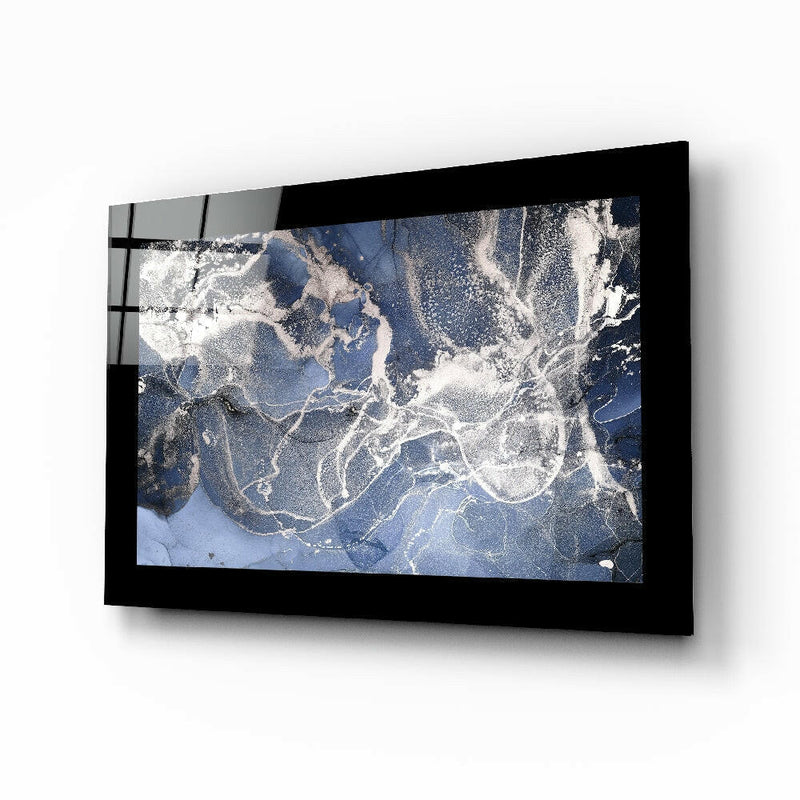 Blue Quartz Glass Wall Art