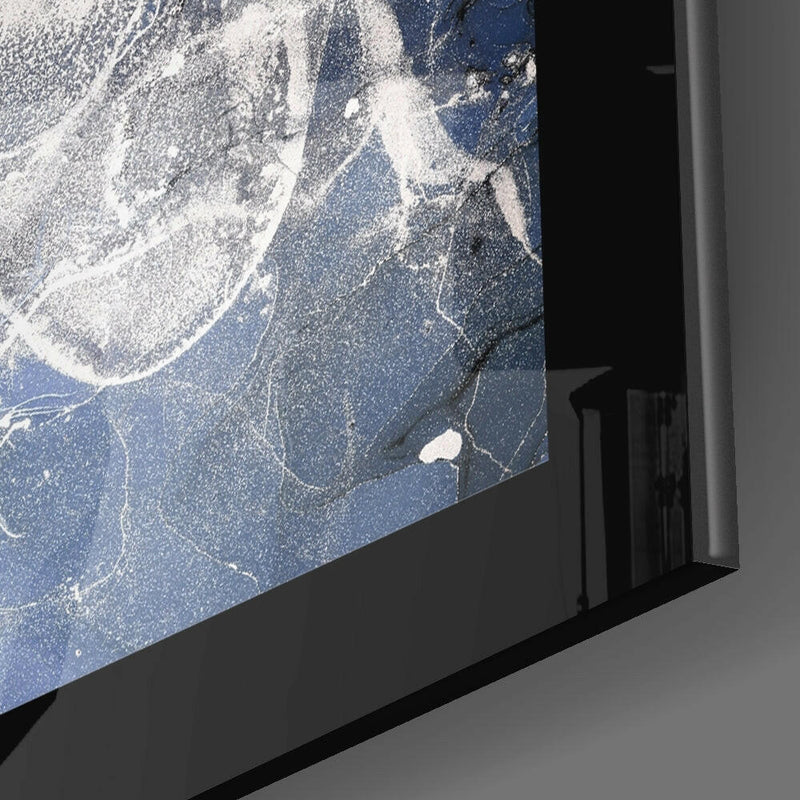 Blue Quartz Glass Wall Art