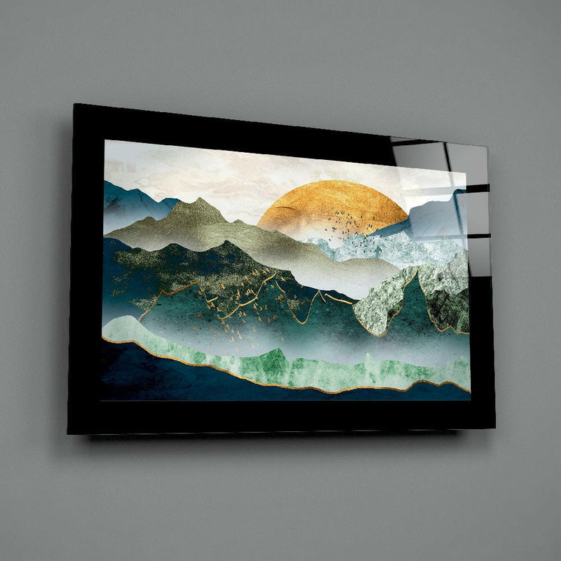 Emerald Valley Glass Wall Art