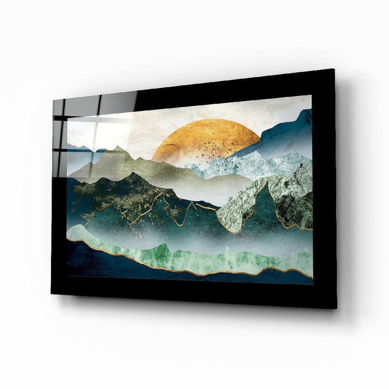 Emerald Valley Glass Wall Art