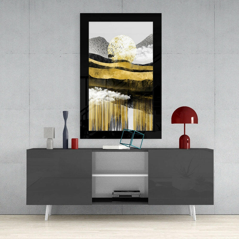 Golden Valley Glass Wall Art