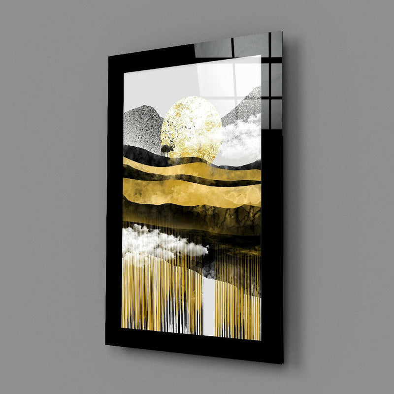 Golden Valley Glass Wall Art