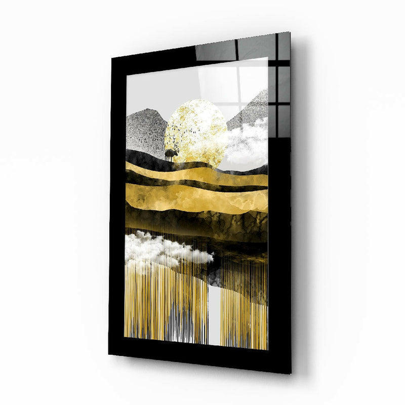 Golden Valley Glass Wall Art