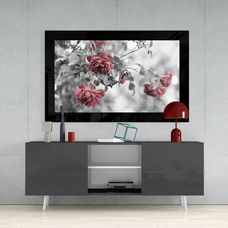 Rosewood Glass Wall Art