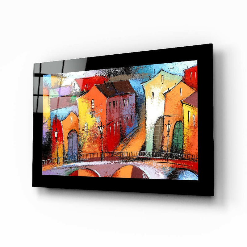 City Landscape Glass Wall Art