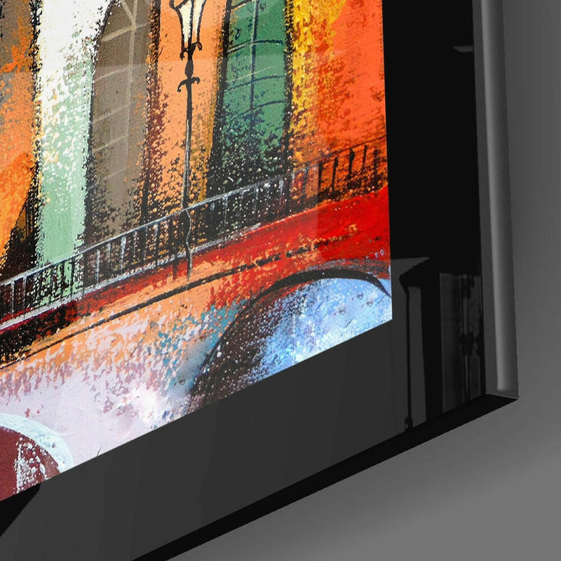 City Landscape Glass Wall Art