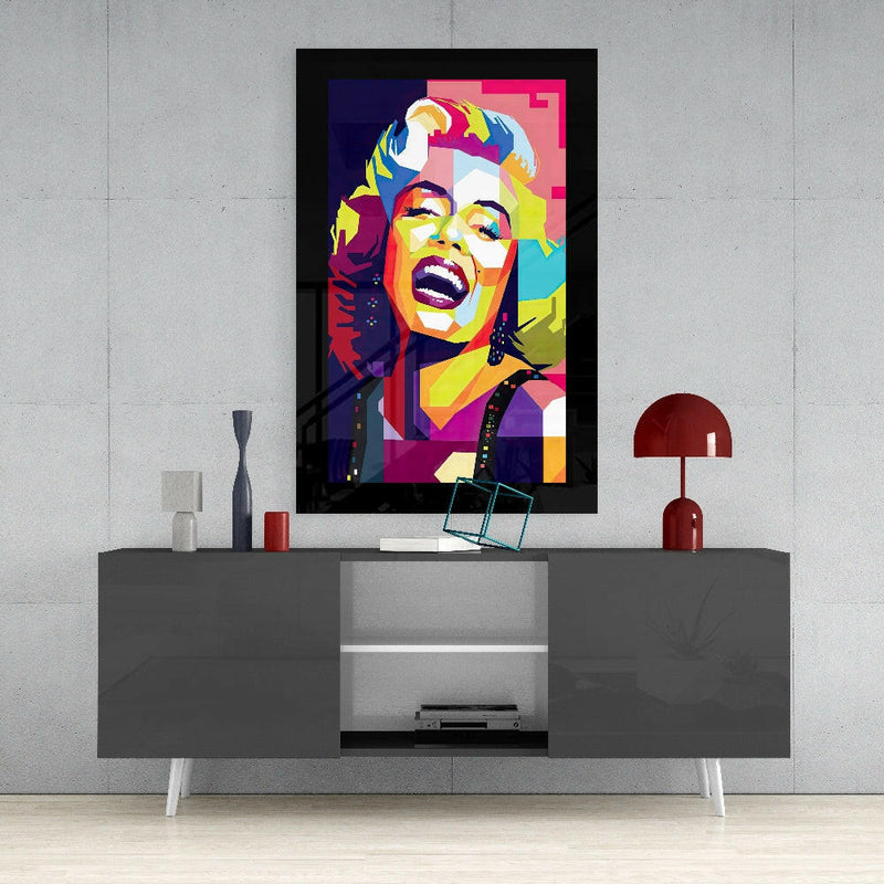Marilyn Monroe Glass Wall Art
