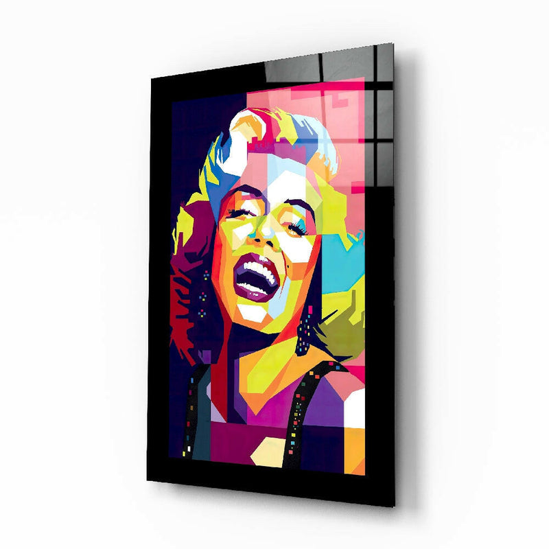 Marilyn Monroe Glass Wall Art