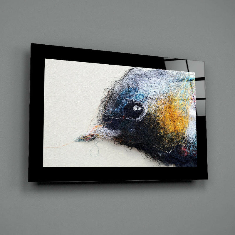 Cute Bird Glass Wall Art