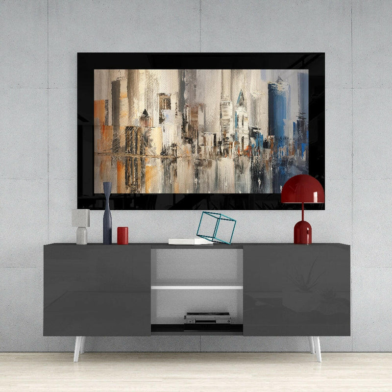 New York Glass Wall Art