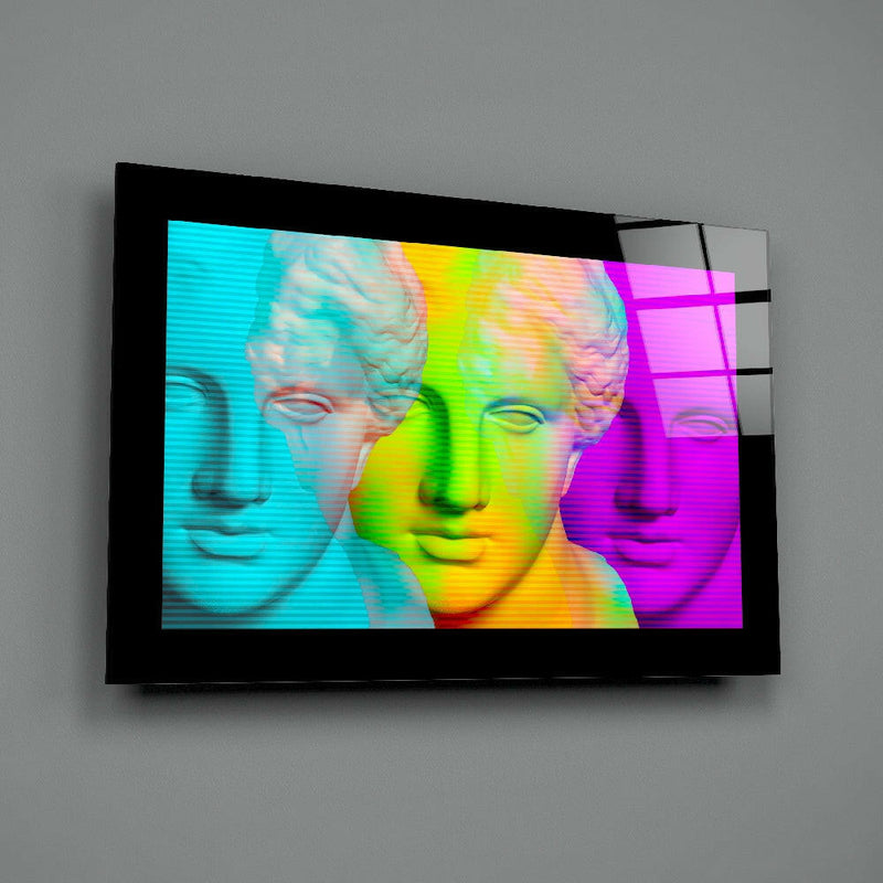 Modernity in Sculpture Glass Wall Art