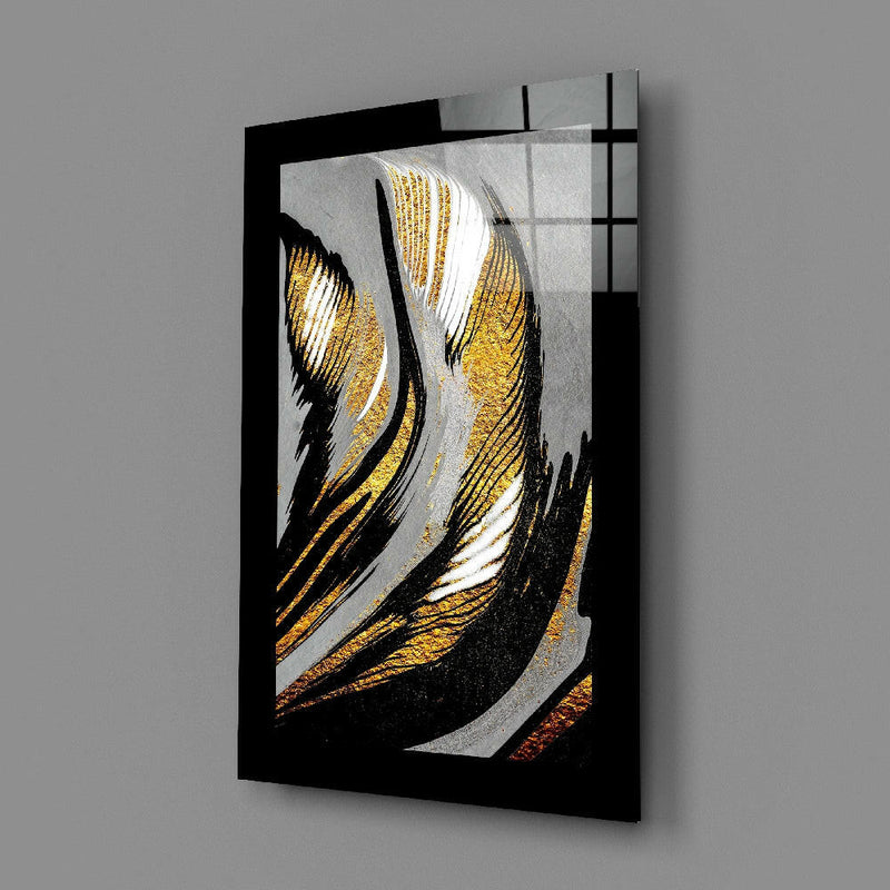Gold Dust Glass Wall Art