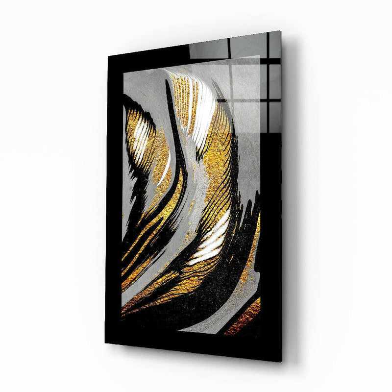 Gold Dust Glass Wall Art