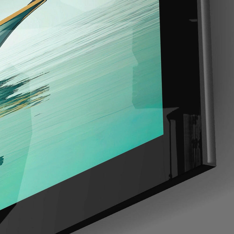 Hippo Glass Wall Art